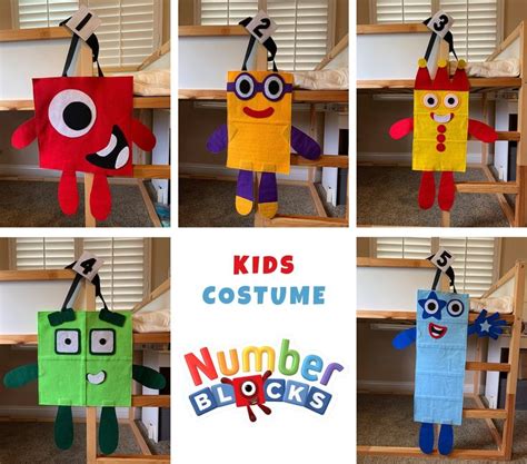 Numberblocks Costume Halloween Costume Birthday Costume - Etsy | Halloween birthday, 6th ...