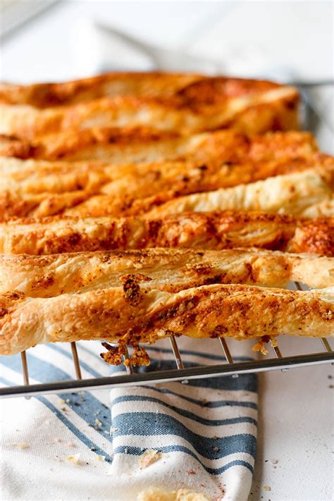 Parmesan Puff Pastry Cheese Straws The Home Cooks Kitchen