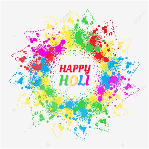 Happy Holi Color Vector Hd PNG Images Colorful Happy Holi Vector Png