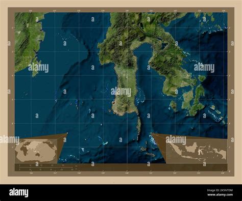 Sulawesi Selatan Province Of Indonesia Low Resolution Satellite Map