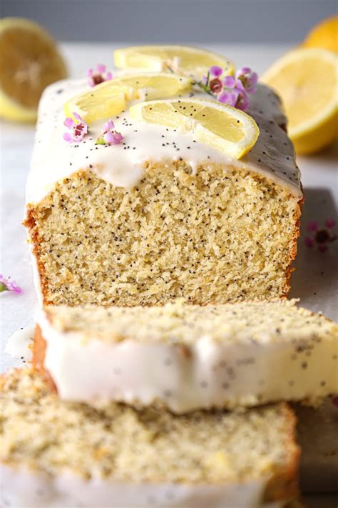 Lemon Poppy Seed Loaf With Cream Cheese Glaze Wife Mama Foodie