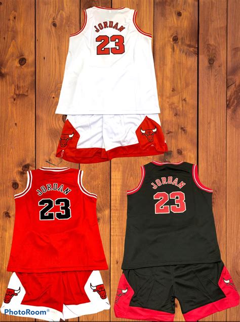 Kids Michael Jordan Jersey Set Etsy