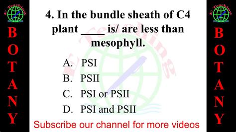 Botany Multiple Choice Questions Mcqs And Answers Botany Mcq Botany