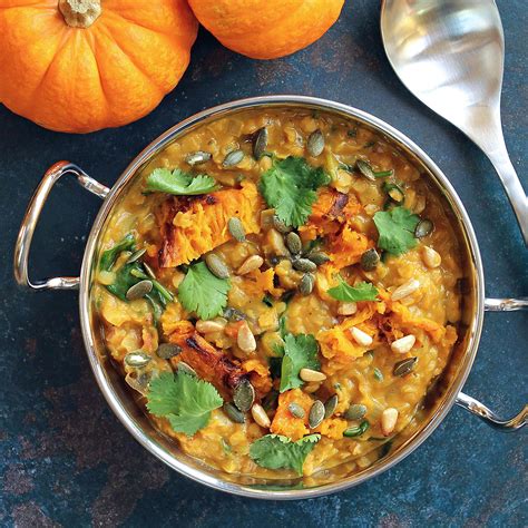 Red Lentil Dahl Dal With Roasted Pumpkin Vegan Gf Df Recipe