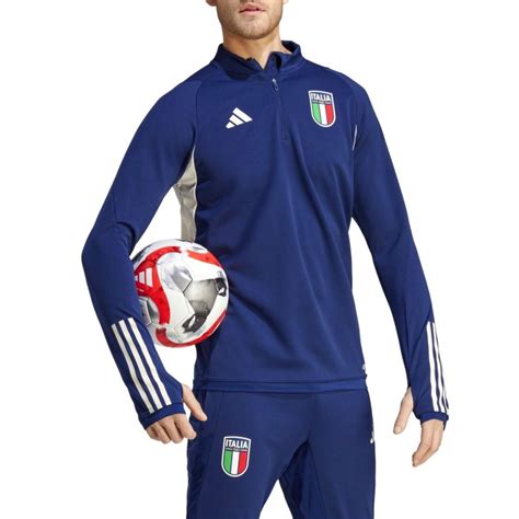 Italien Nationalmannschaft Tech Trainingsanzug 2023 24 Blau Adidas