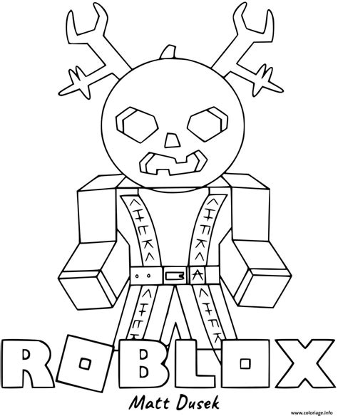 Coloriage Roblox Matt Dusek Dessin Roblox à Imprimer