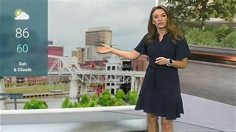 Molly Mccollum 090421 Short Blue Dress The Weather Channel