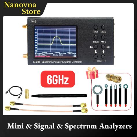 6GHz Portable SA6 Spectrum Analyzer Signal Generator 3 2 Inch Touch