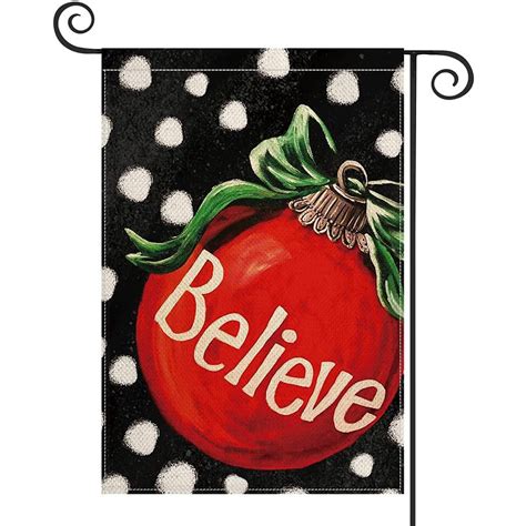 Merry Christmas Santa Claus Garden Flag X Inch Double Sided