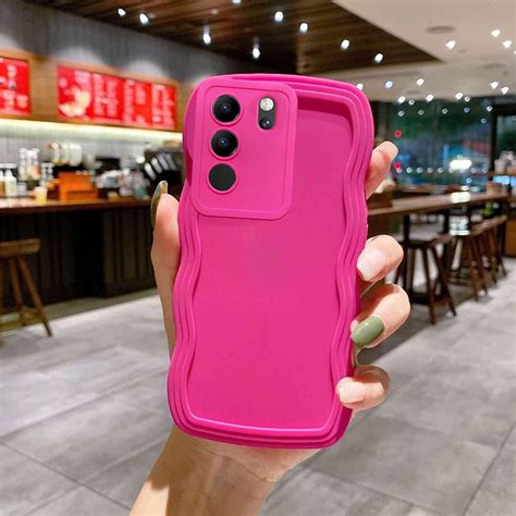 KC Back Cover For Vivo V29 5G Vivo V29 Pro 5G 3D Cute Curly Wave