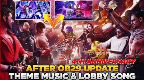 Free Fire Ob29 Update 4th Anniversary New Lobby Song Loading