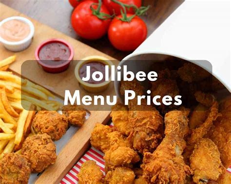 Jollibee Menu Price List 2022