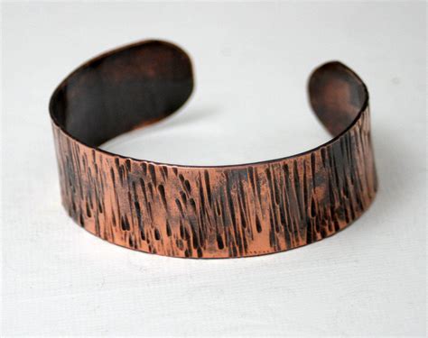 Copper Cuff Hammered Copper Cuff Men Women Unisex Eco Friendly