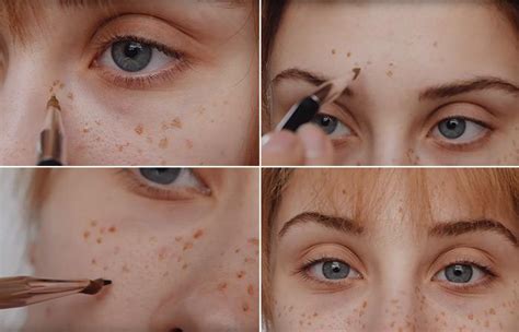 How To Fake Freckles With Makeup