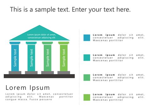 Business Strategy Pillars Powerpoint Template