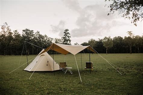 Premium Photo | Camping tent in forest