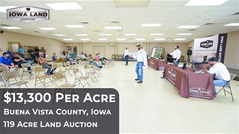 Per Acre Land Auction Buena Vista County Iowa Acres