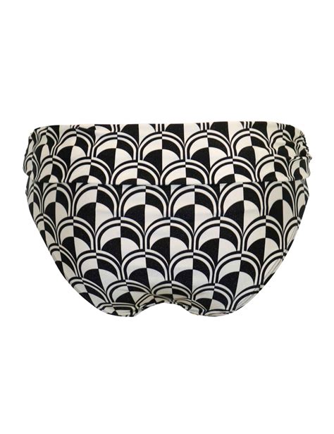 Casablanca Printed Roll Top Bikini Bottoms Pour Moi M S