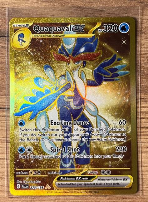 Quaquaval Ex Gold Rare Pokemon Paldea Evolved Kaufen Auf Ricardo