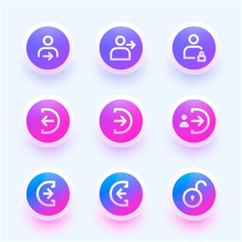 Free Vector | Free download buttons icons design