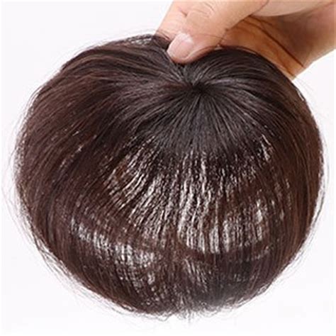 100 Real Human Hair Toupee Clip In Topper Natural Hairpiece Short