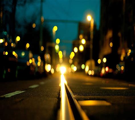 Street Night Background Bokeh City Hd Wallpaper Peakpx