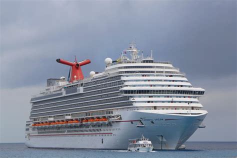 Carnival Dream Cruise Ship Anchors At The Port Of George Town Grand