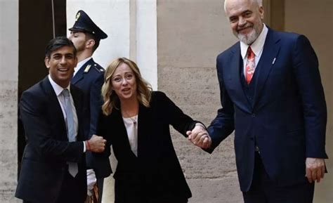 Rishi Sunak Giorgia Meloni Edi Rama Dago Fotogallery