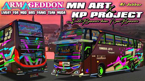 ARMAGEDDON SHARE LIVERY MOD BUSSID TUNGGAL JAYA JETBUS3 SHD MN ART X