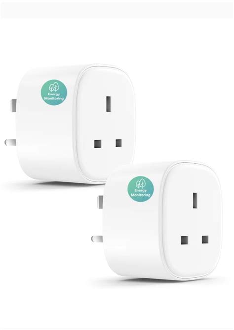 Meross Smart Wi Fi Plug With Energy Monitor MSS310 2 Pack UK Version