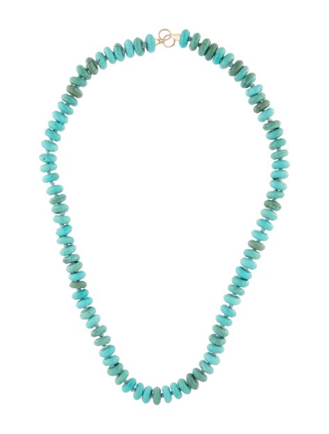 Marla Aaron 14k Turquoise Bead Strand 14k Yellow Gold Bead Strand