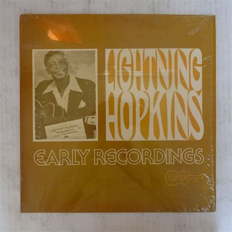 46047246 US盤 ARHOOLIE シュリンク Lightning Hopkins Early Recordings ブルース