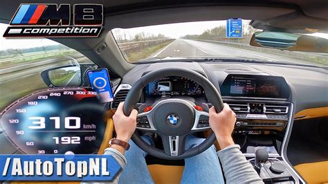 Bmw M Competition Km H Top Speed Pov On Autobahn No Speed Limit