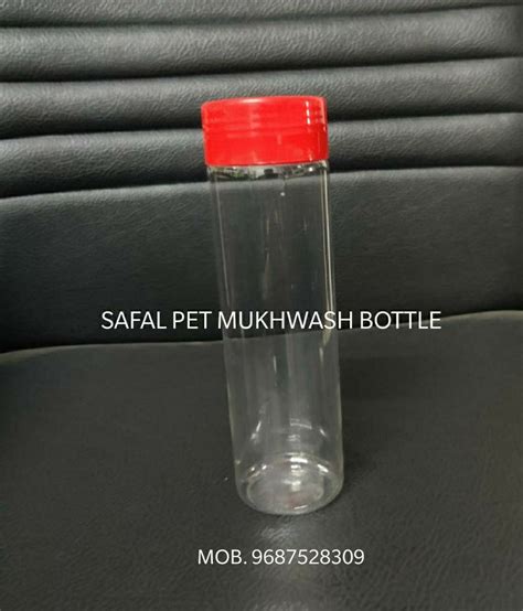 Transparent Round Pet Plastic Mukhwash Packaging Bottle JAR Weight