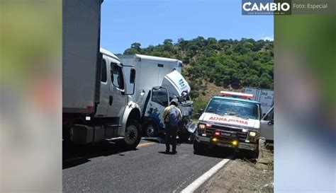 Coche De Camiones En San Bernardo La Pastora Deja Dos Lesionados