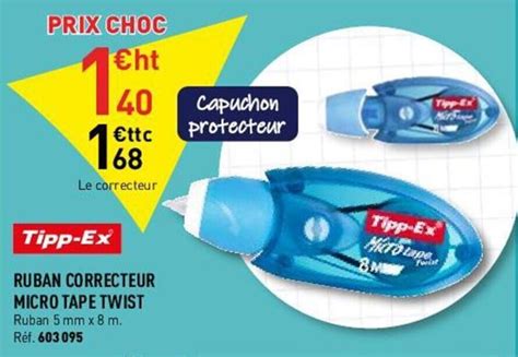 Promo TIPP EX Ruban Correcteur Micro Tape Twist Chez Hyperburo