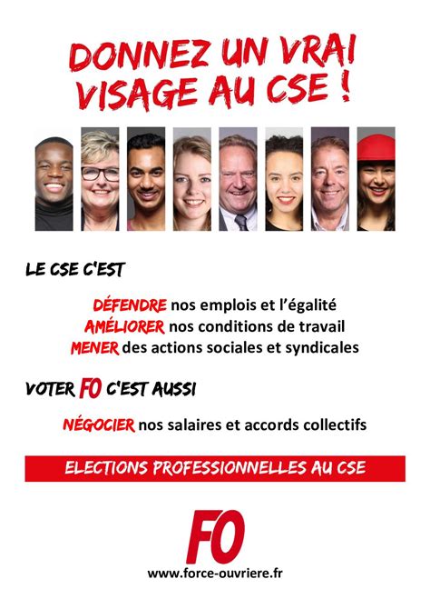 Calaméo Affiche FO Donnez un vrai visage au CSE