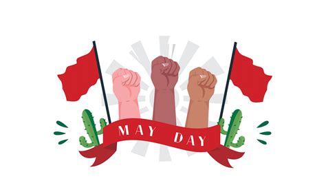 Download May Day Vector Design Wallpaper