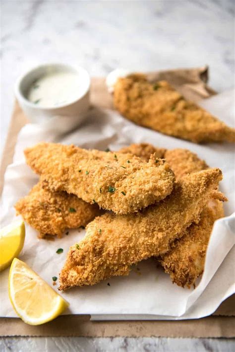 Oven Fried Parmesan Chicken Tenders Recipetin Eats