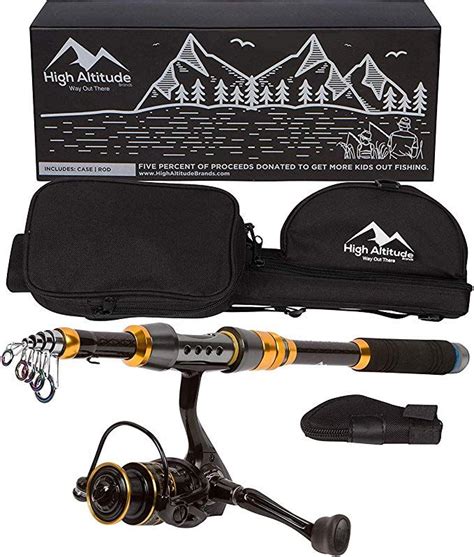 High Altitude Lightweight Backpacking Telescopic Fishing Pole Case