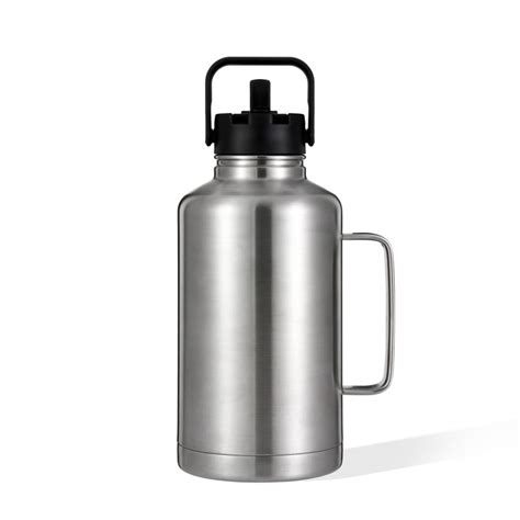 Everich BPA Free Insulated Stainless Steel Beer Growler With Stainless