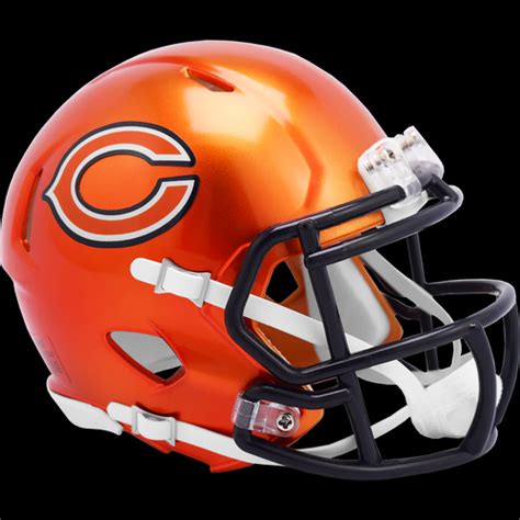 Riddell Chicago Bears Alternate (Orange) Mini Helmet - The Baseball ...