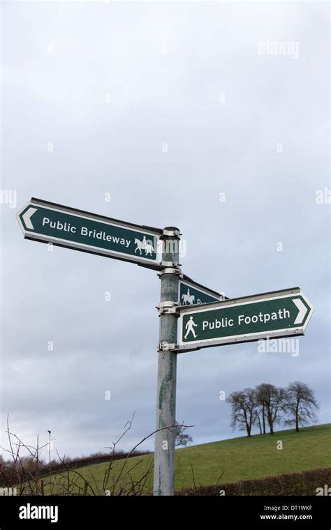 Public Bridleway sign, England, UK Stock Photo - Alamy