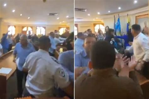 Video Violento Enfrentamiento En C Mara Municipal Del Zulia Tras