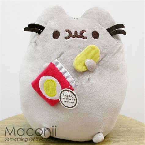 Pusheen With Potato Chips Plush 24cm