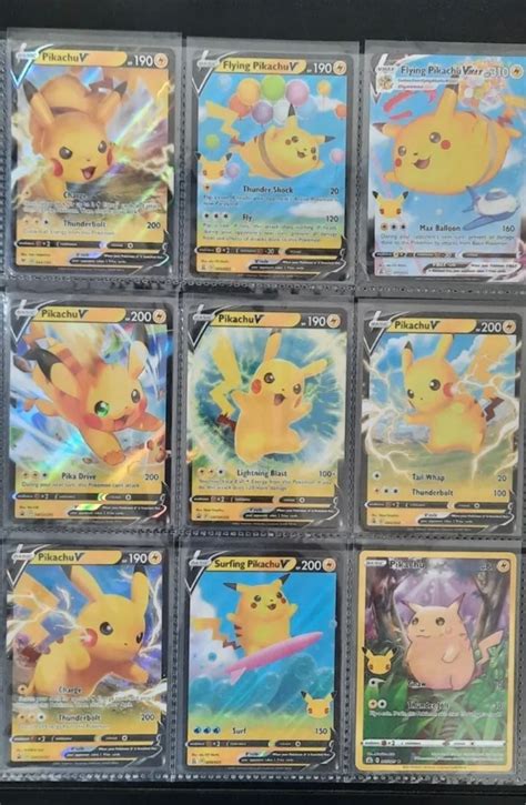 Pikachu Pokemon Card Ultra Rare Collection Lot Hobbies Toys Toys