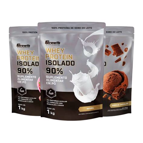 Growth Supplements Whey Isolado - Whey Protein Isolado (1KG) - Growth Supplements – meubrasilonline.com