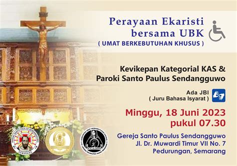 Perayaan Ekaristi Bersama UBK Umat Berkebutuhan Khusus Keuskupan