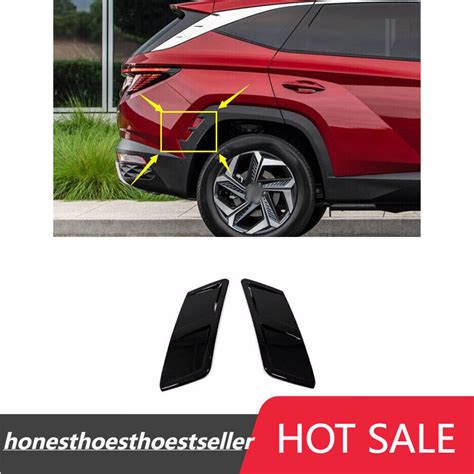 For Hyundai Tucson 2022 2023 Black Rear Wheel Eyebrow Arch Trim Cover