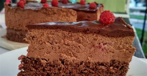 Málnás csoki mousse torta cukormentesen Kovács Krisztina receptje